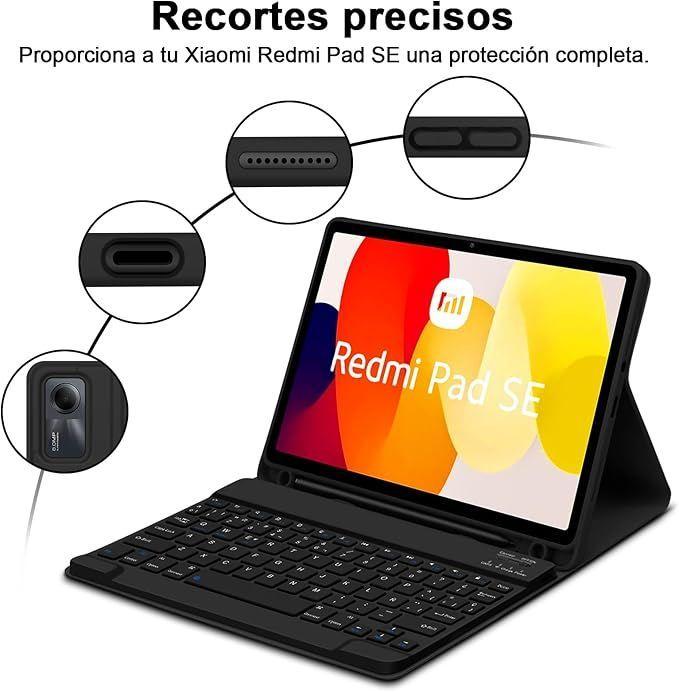 Carcasa Funda Con Teclado Para Xiaomi Pad Se 11"-5