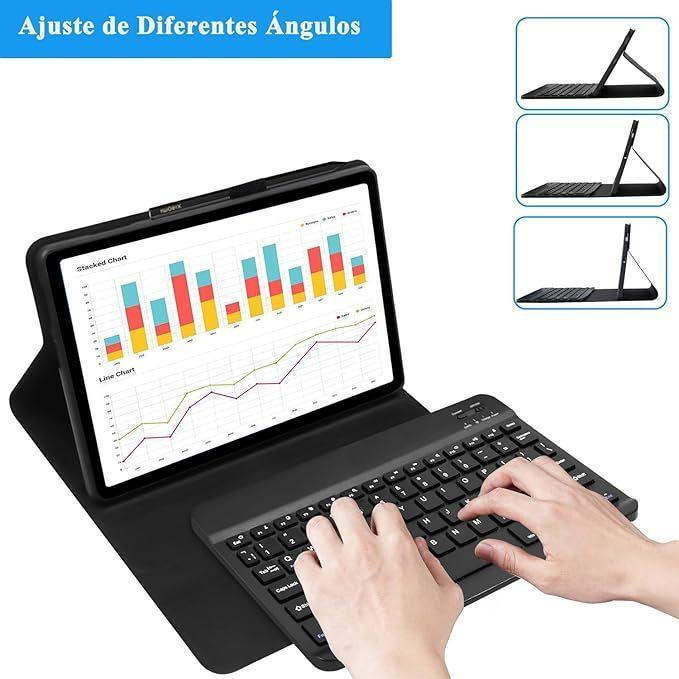 Carcasa Funda Con Teclado Para Xiaomi Pad Se 11"-6
