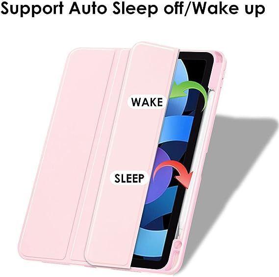 Carcasa funda Para iPad Pro 11 Air 4 Air 5 Gen - Transparente Rosa-1