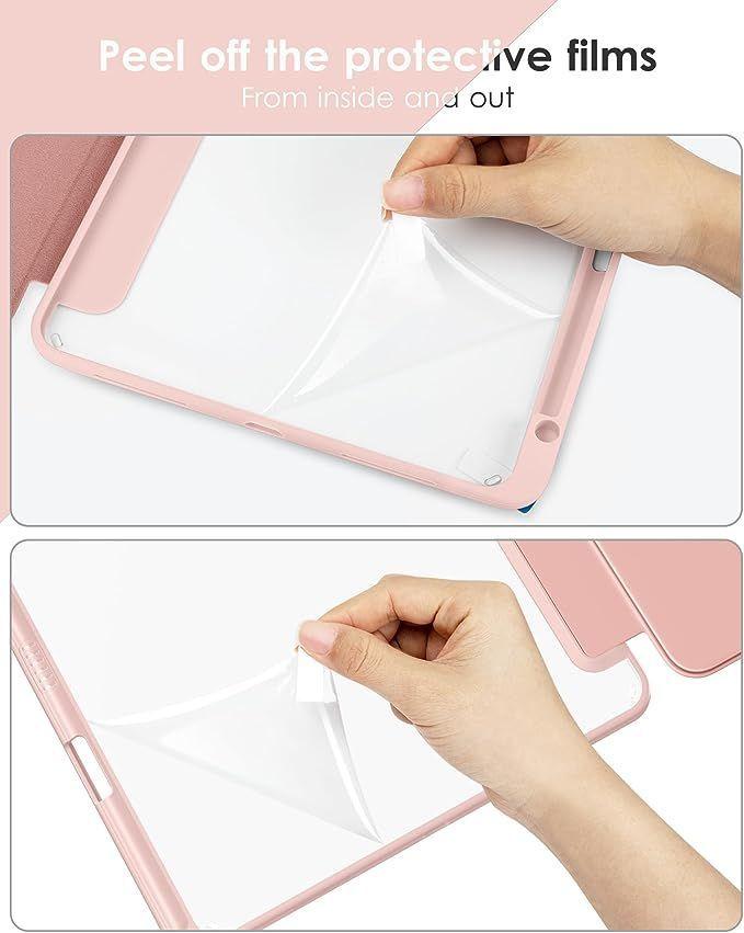 Carcasa funda Para iPad Pro 11 Air 4 Air 5 Gen - Transparente Rosa-2
