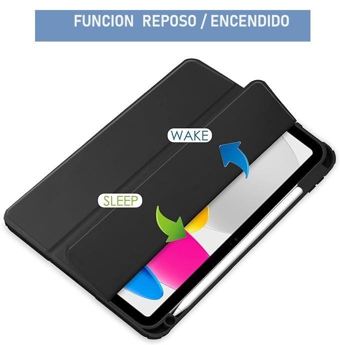 Carcasa funda Para iPad Pro 11 Air 4 Air 5 Gen - Transparente Verde-3