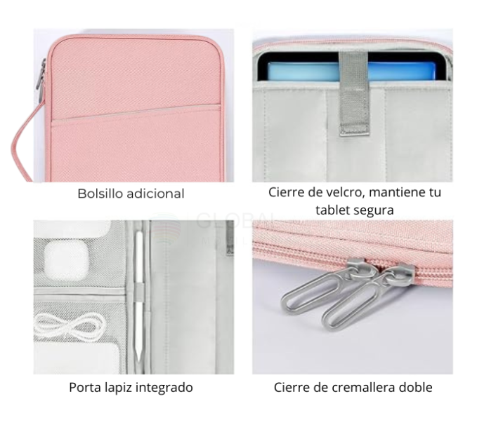 Funda Estuche Para iPad Tablet hasta 11 Pulgadas-3
