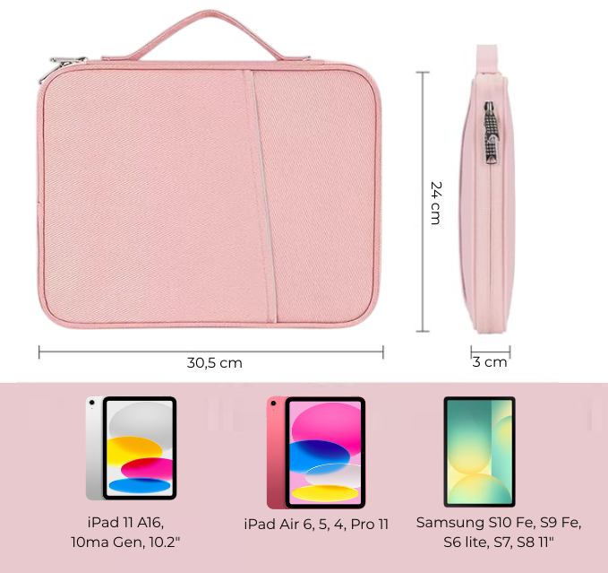 Funda Estuche Para iPad Tablet hasta 11 Pulgadas-4