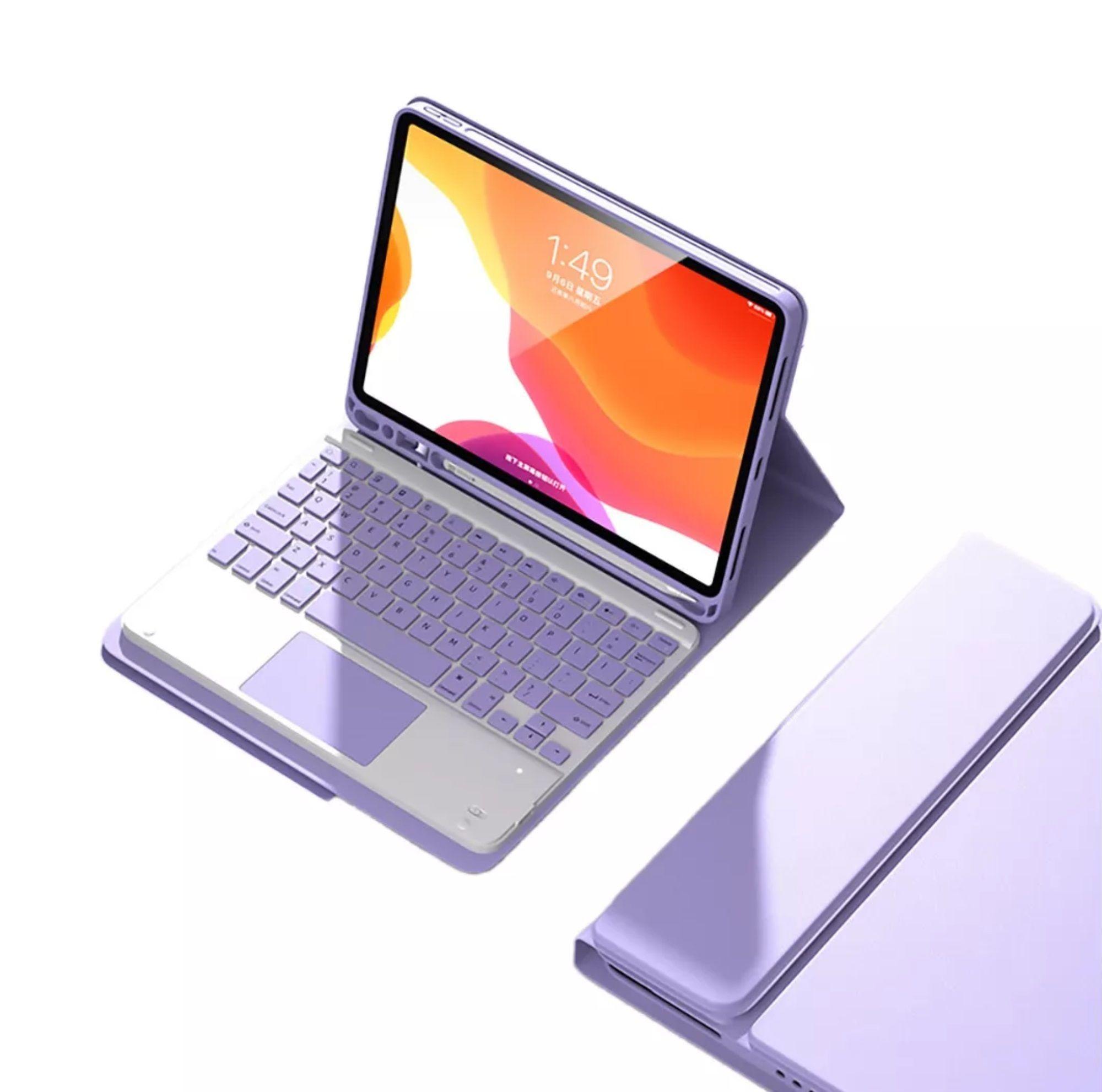 Carcasa Funda Con Teclado Touchpad Para iPad Air 11 2024-0
