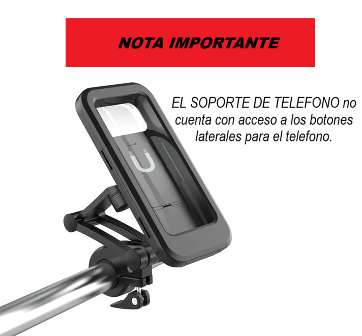 Soporte De Teléfono Impermeable Para Motocicleta Bicicleta 360°-7