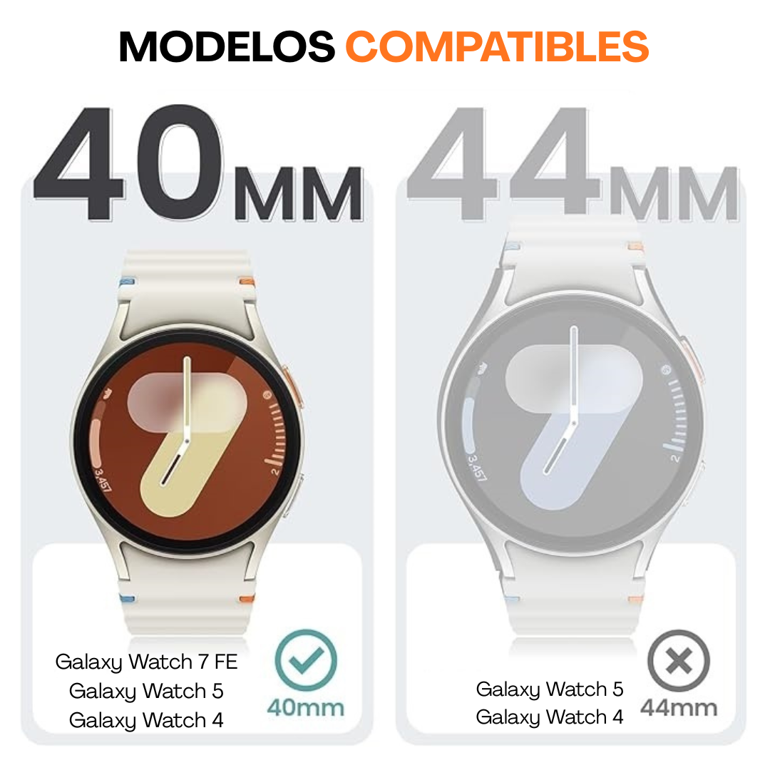 Protector Carcasa Para Samsung Watch 5 / Watch 4 / 40mm Negro-3