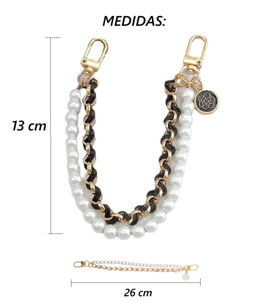 Colgante De Mano Antiperdida Pulcera Perlas Para Telefono-5