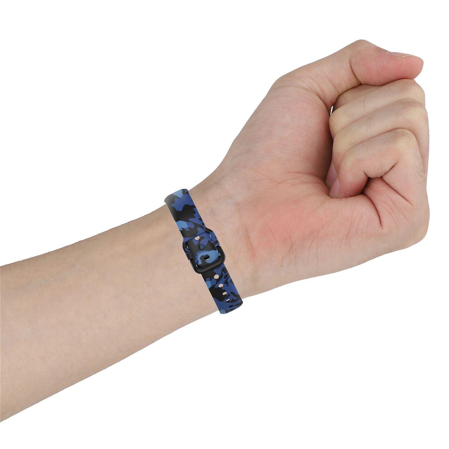 Correa Silicona Compatible Con Samsung Galaxy Fit 2 R220 Celeste-2