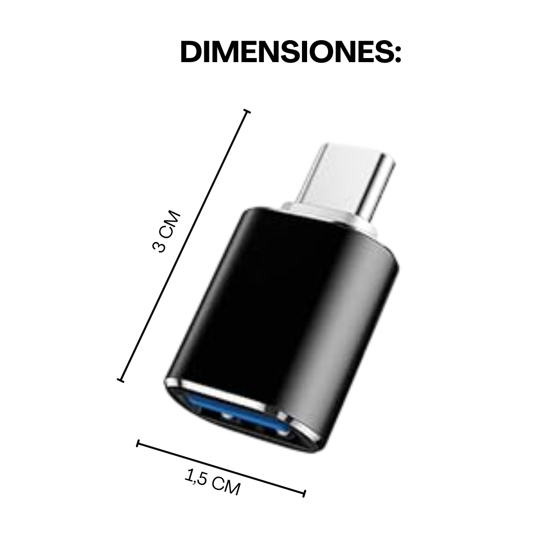Adaptador USB Macho A Tipo C Hembra 3 0 OTG-2