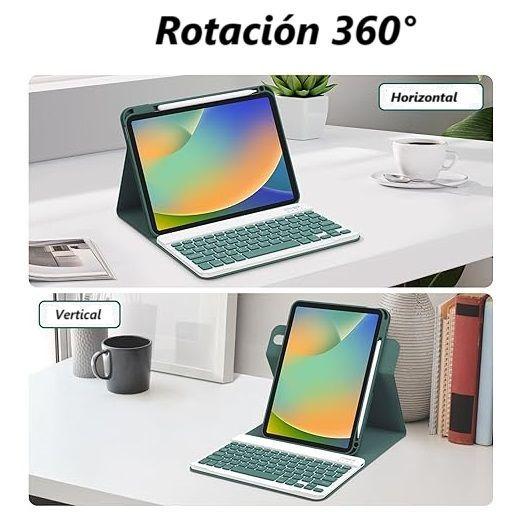 Carcasa 360° Con Teclado  Para iPad 10ma Gen 10.9 / iPad 11" A16-2