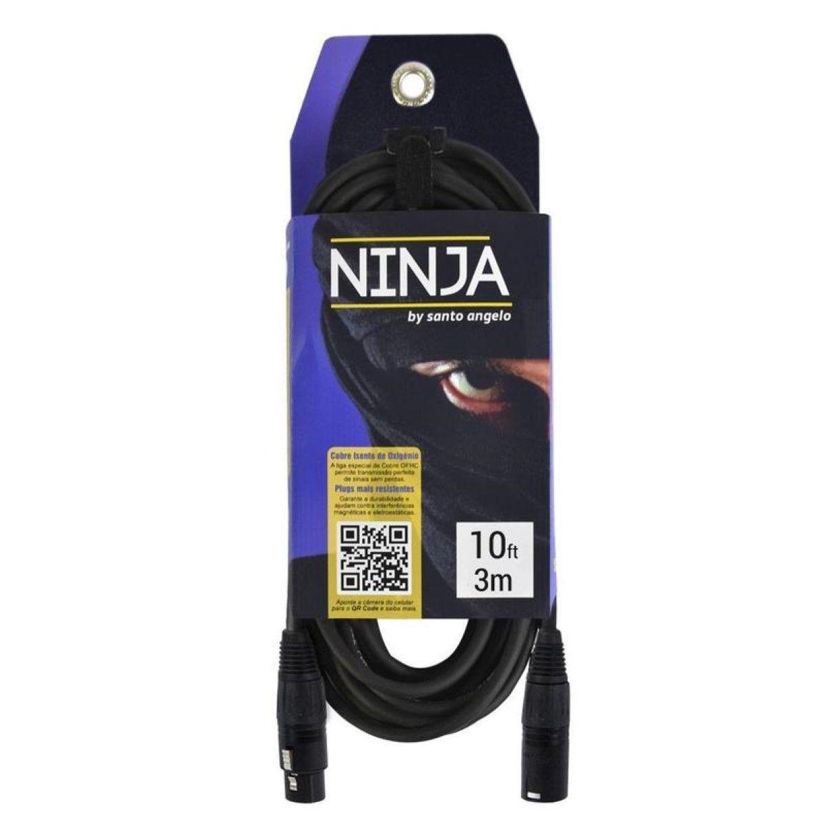 Santo Angelo Ninja LW B Cable de Micrófono XLR-XLR de 3mt-2