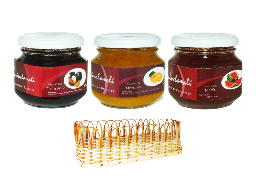Pack Ciruela, Naranja, Sandía en cesta de mimbre-0