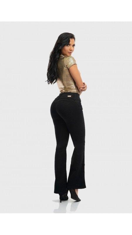 JEANS DAMA NEGRO 1012 T-44-1