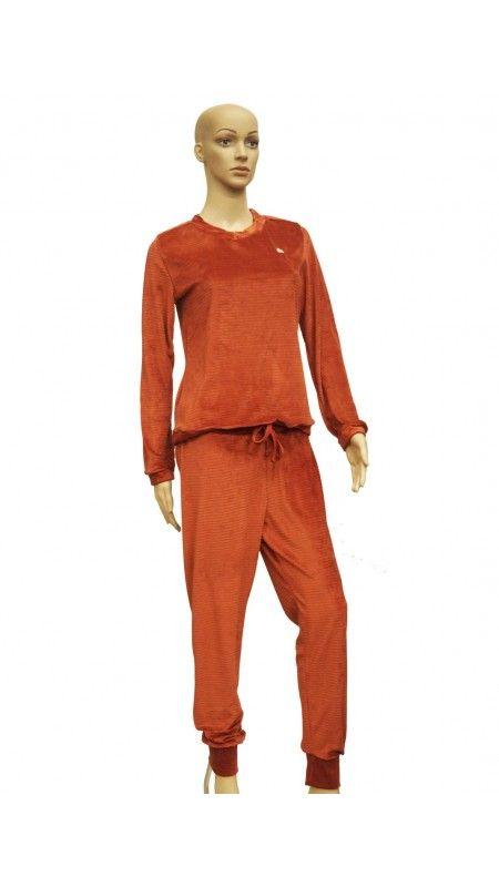 PJAMA PANTALON LARGO CAFÉ INV2 (L)-0