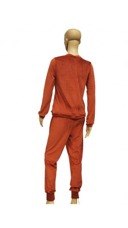 PJAMA PANTALON LARGO CAFÉ INV2 (L)-1