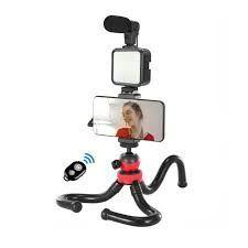 Kit Video Vlogger Con Trípode - Micrófono-1