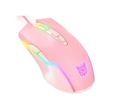 Set De Teclado Y Mouse RGB Para Chicas Gamer Rosado Onikuma-1