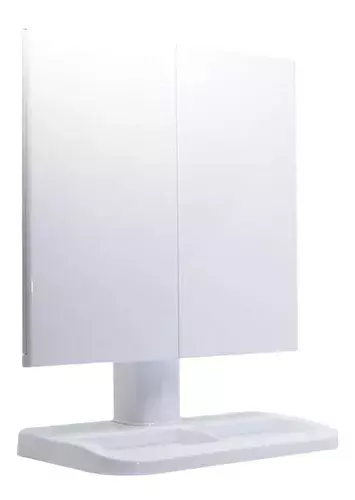 Porta Cosméticos Con Espejo y Luz Led 360º-1