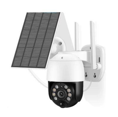 Cámara De Seguridad IP66 PT Panel Solar WIFI 2MP Jortan -0
