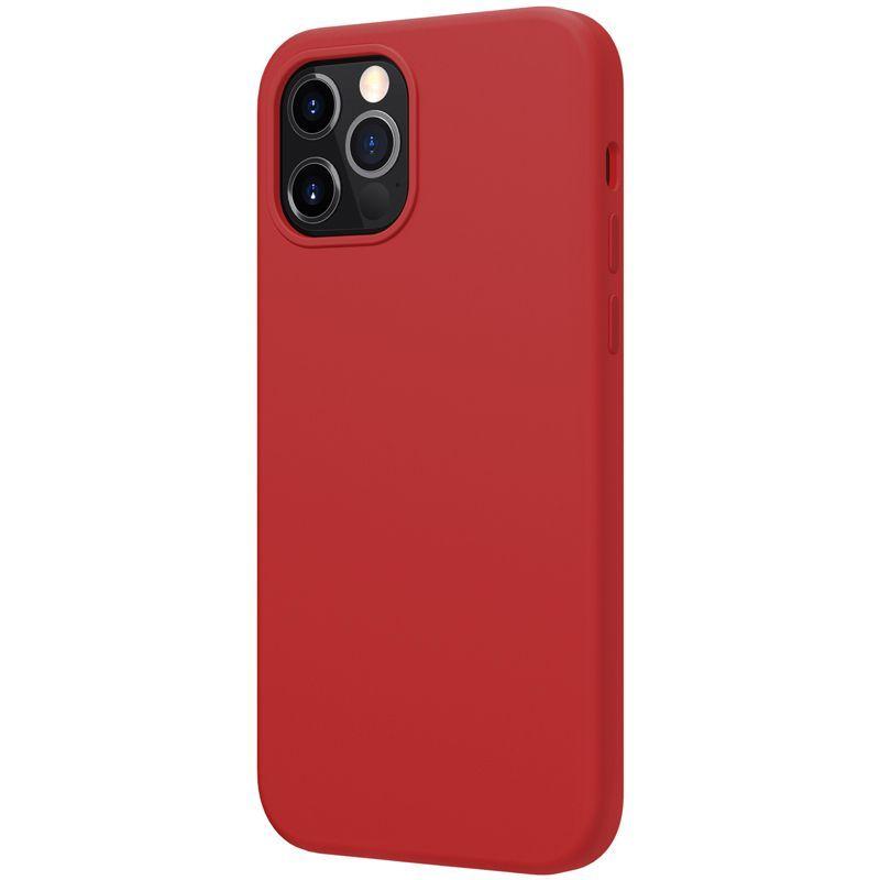 Carcasa iPhone 12-12 Pro Silicona Flex Pure Pro MagSafe-Rojo-3