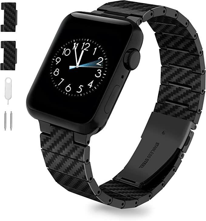 Correa Fibra de carbono para Apple Watch 38 40 41mm-4