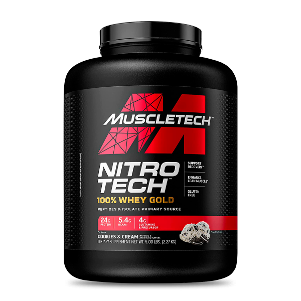 Nitro Tech 100% Whey Gold 5Lb Cookies and Cream-0