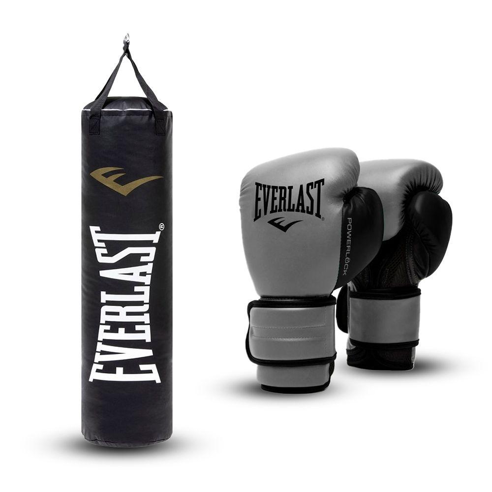 Kit de Boxeo Powerlock Saco y Guante Everlast -0