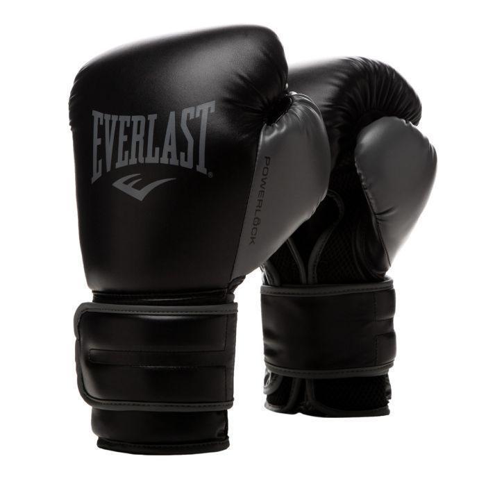 Guantes de Boxeo Everlast Powerlock Negro + Venda de Boxeo Negro-1