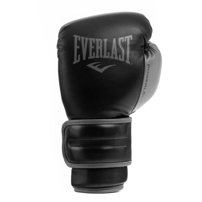 Guantes de Boxeo Everlast Powerlock Negro + Venda de Boxeo Negro-2