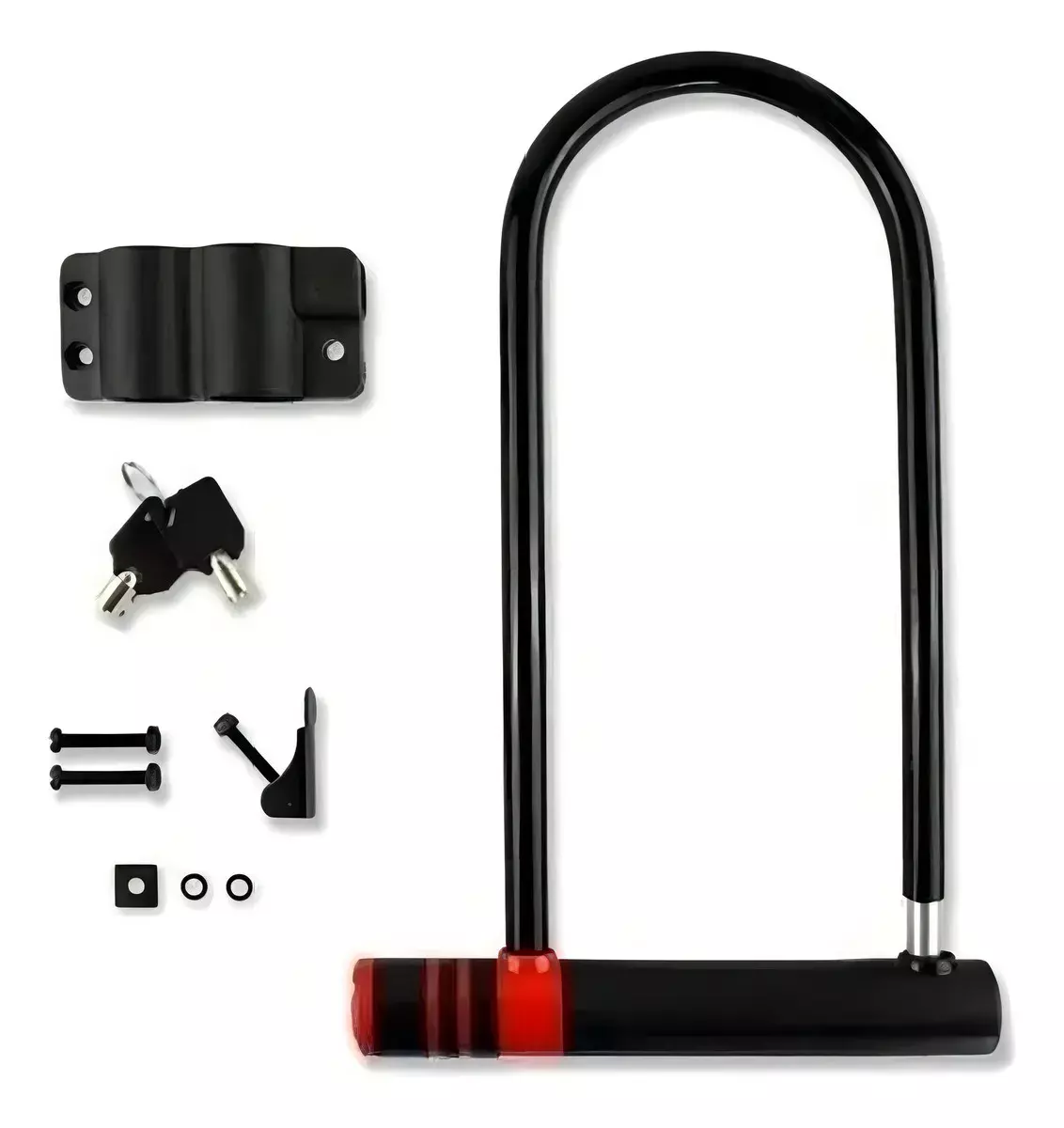 Candado U Lock Para Bicicleta Y Moto 2 Llaves Anti Robo-2