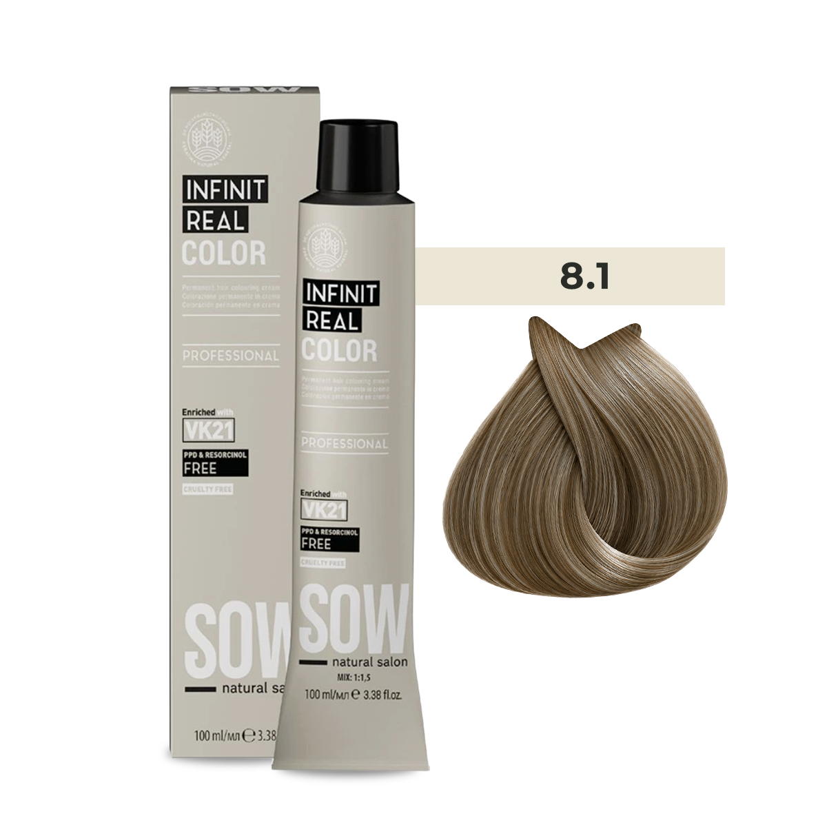 Sow Infinit Real Color 8/1 100ml-2