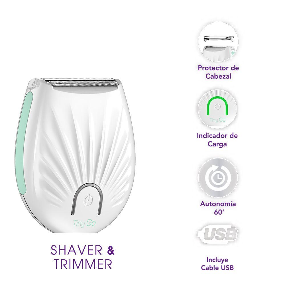 COMBO AFEITADORA TINY GO+CREMA VAINILLA 200ML TSC-1