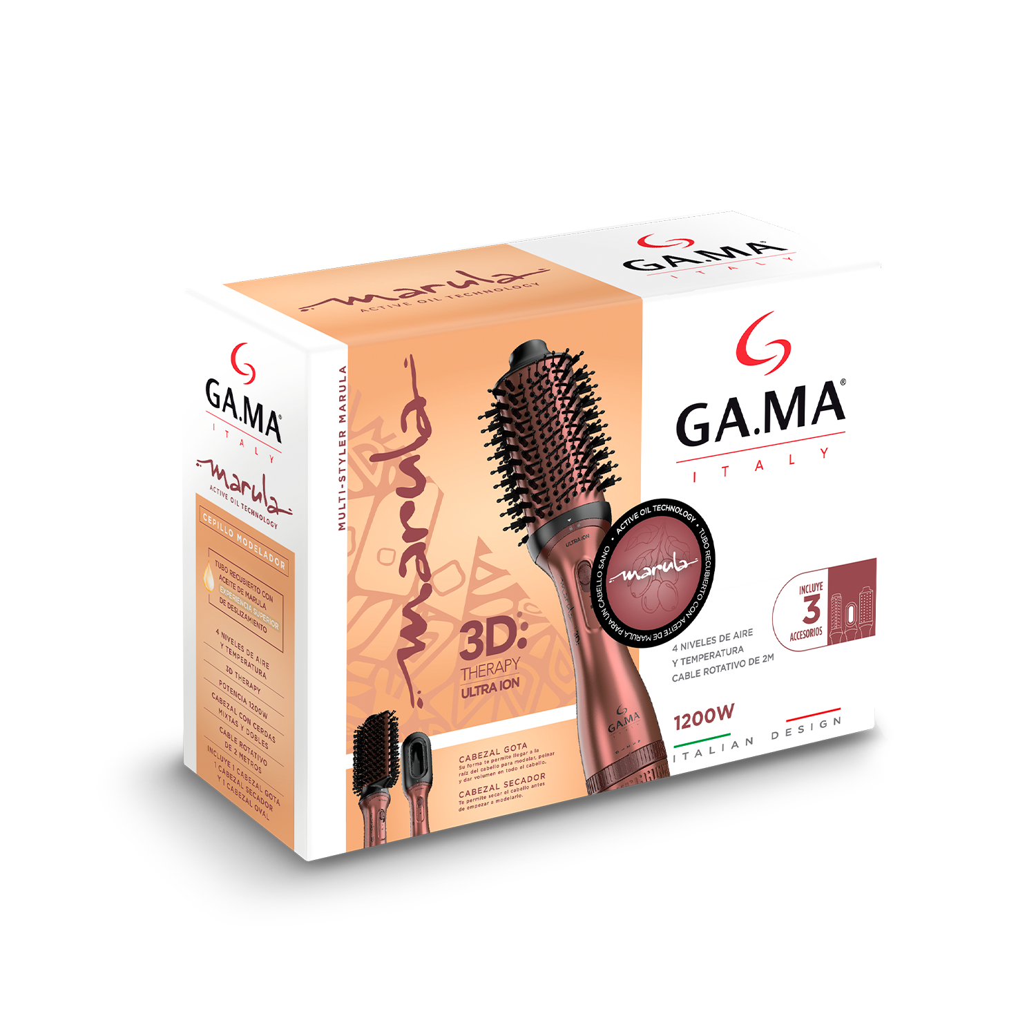 Cepillo Secador Modelador Multistyler Marula (3 accesorios)-7