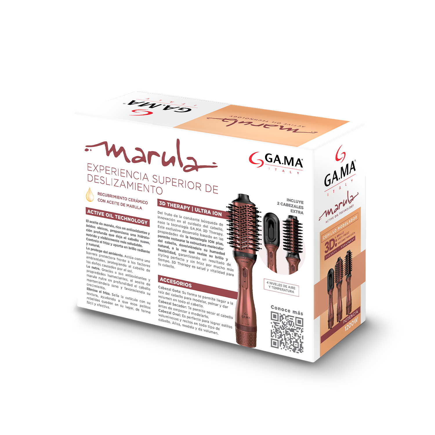 Cepillo Secador Modelador Multistyler Marula (3 accesorios)-8