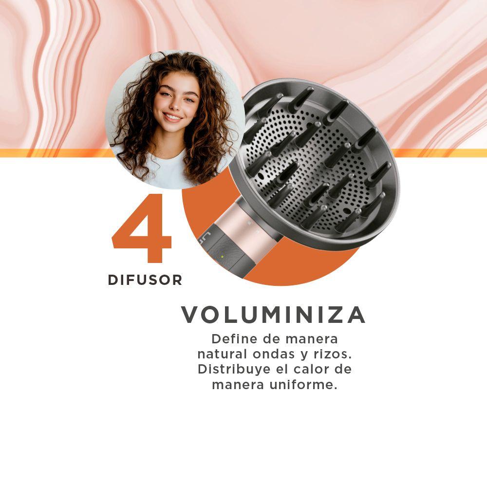 Secador uniQ styler VIBRANCE Multistyler (8 Accesorios)-5