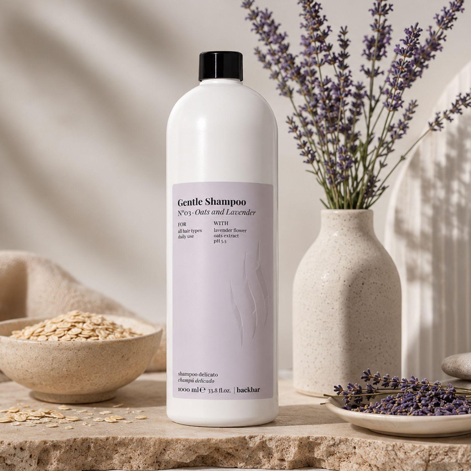 Farmavita Shampoo Back Bar Gentle Oats And Lavender 1000ml-1