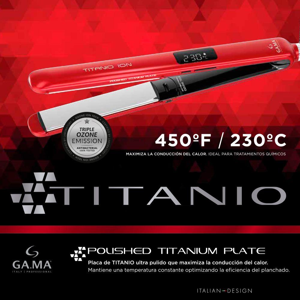 Plancha Alisadora Gama Red Titanio Digital 4D Con Ozono-3