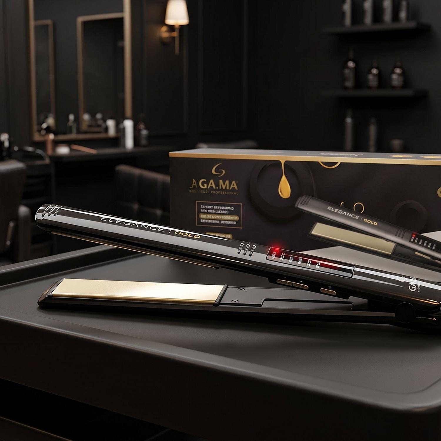 Gama Plancha Elegance Led Ptc Gold Af-7