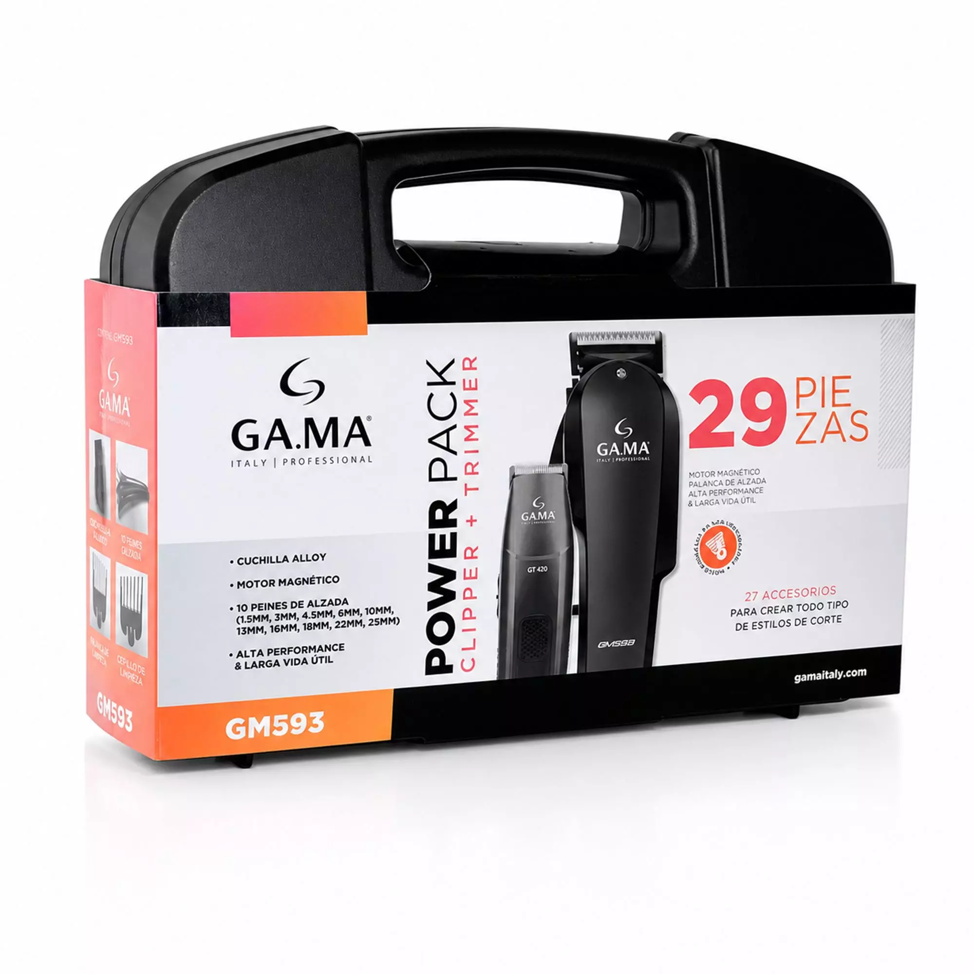 Gama Corta Pelo Clipper Gm593 29 Piezas-3