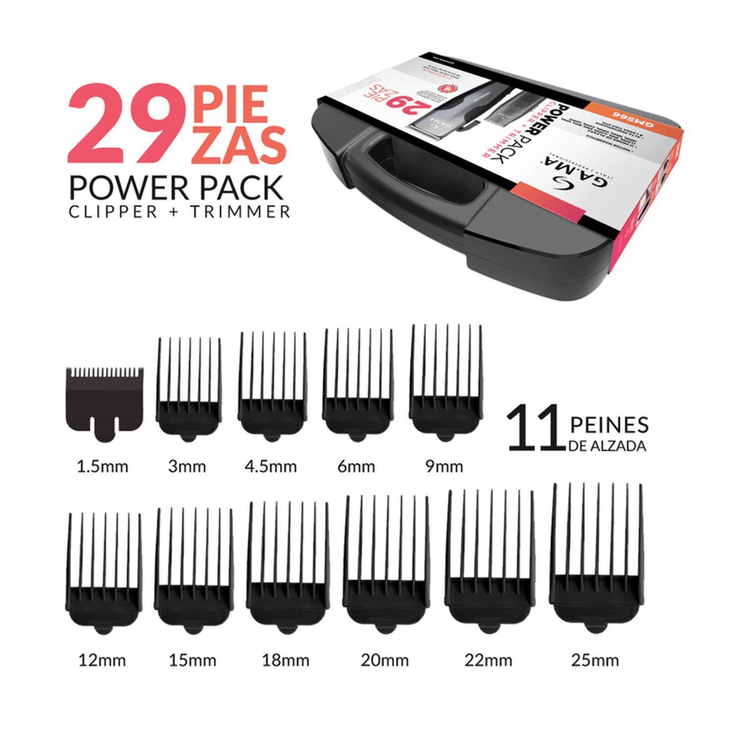 Gama Corta Pelos Clipper GM566 29 Piezas-5