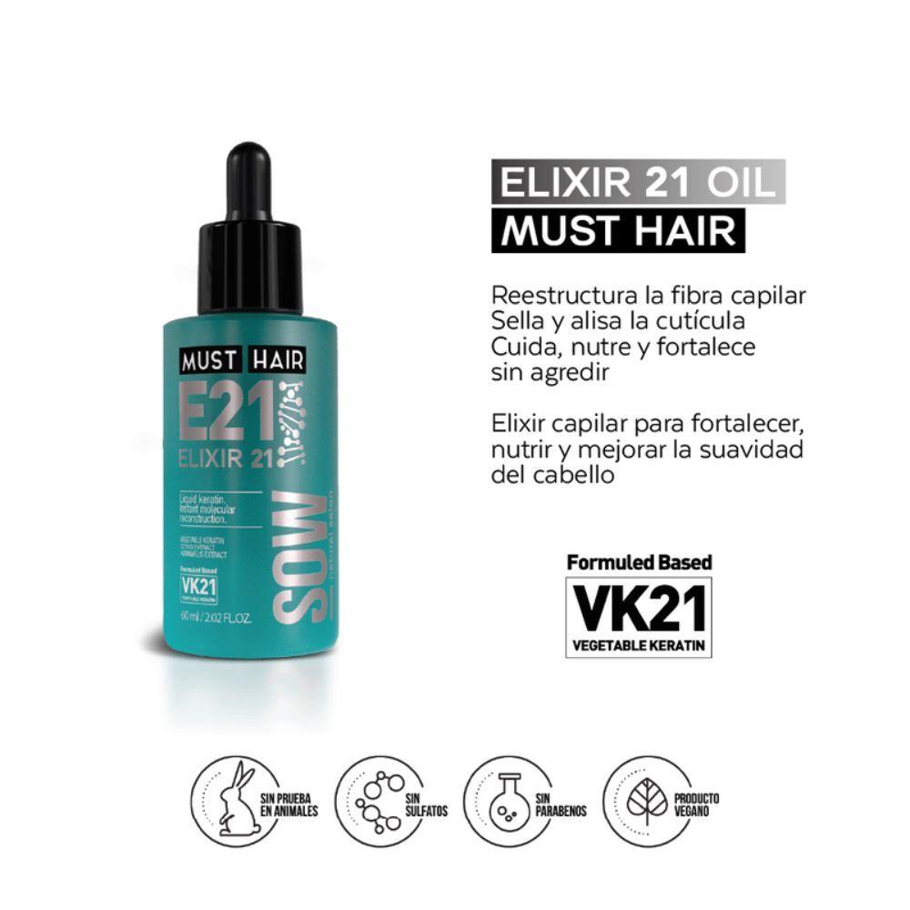 Elixir 21 - Must Hair Serum Fortalecedor Dropper 60 ml-2