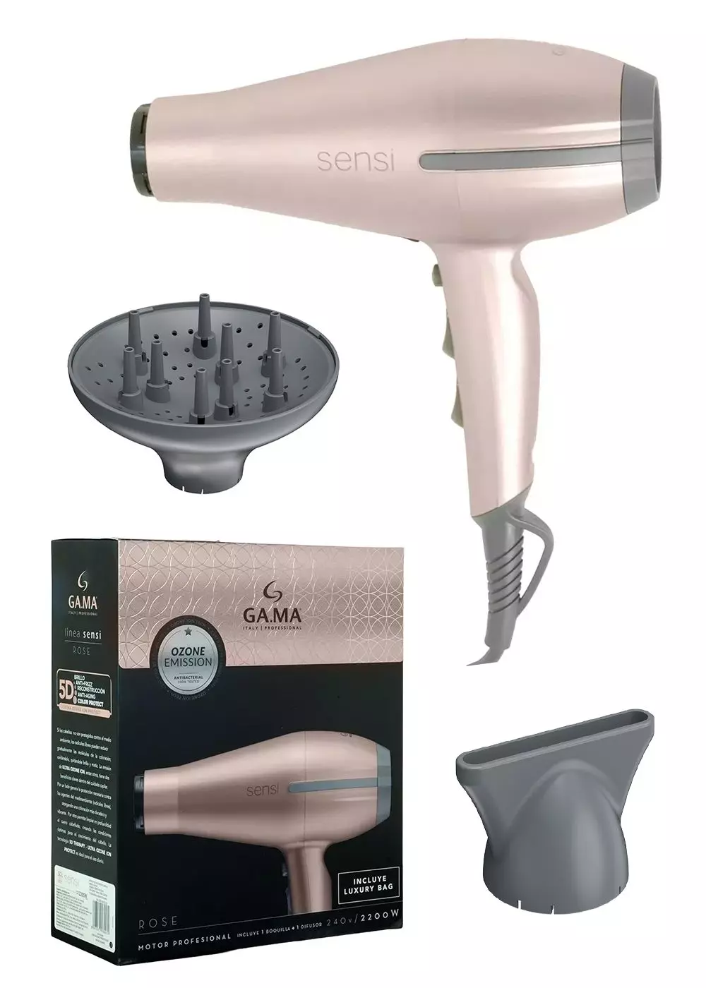 Gama Secador Tempo Sensi 5d Rose-4