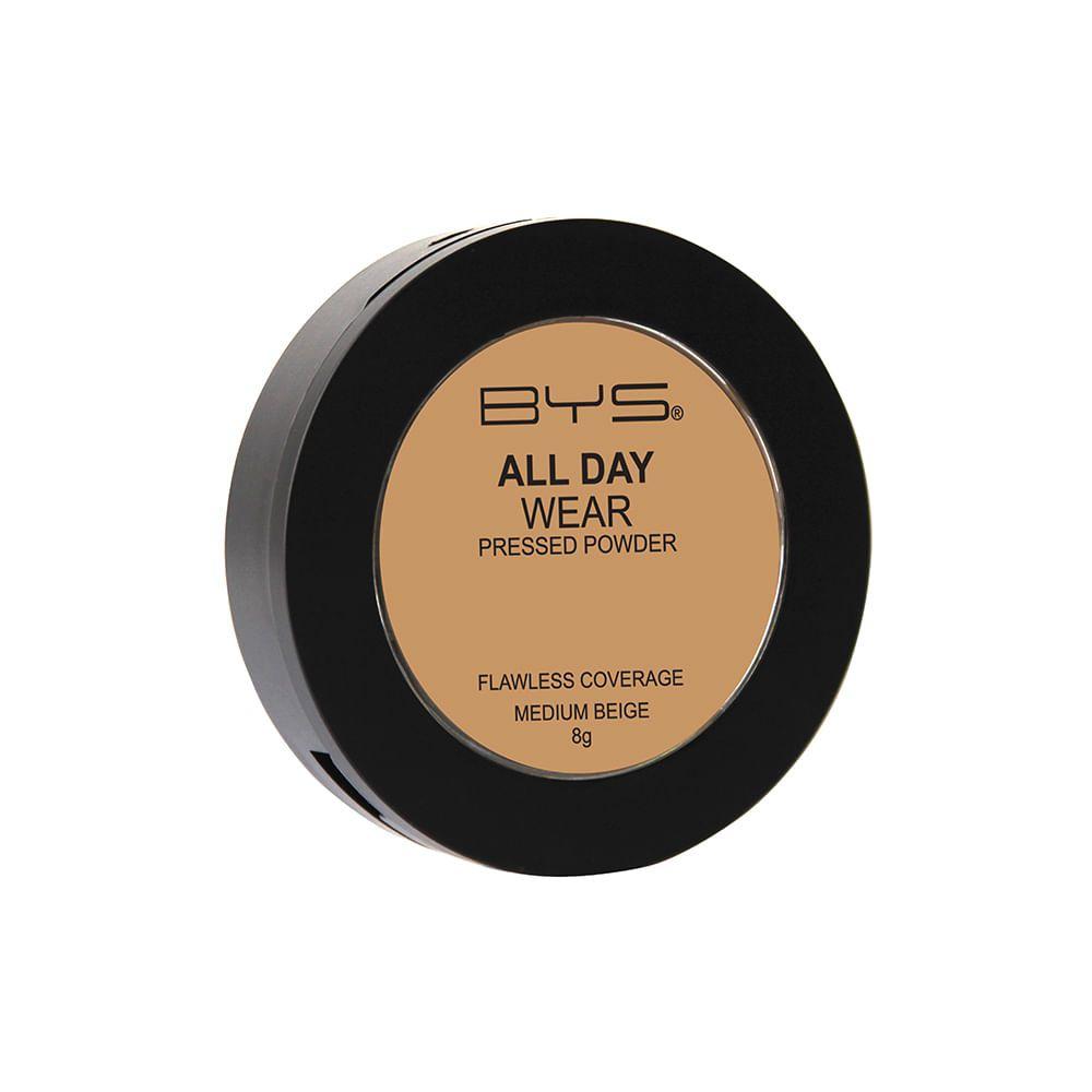 Bys All Day Wear Polvo Compacto 02 Medium Beige-1