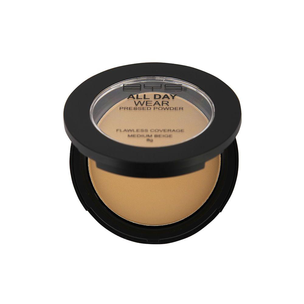 Bys All Day Wear Polvo Compacto 02 Medium Beige-2