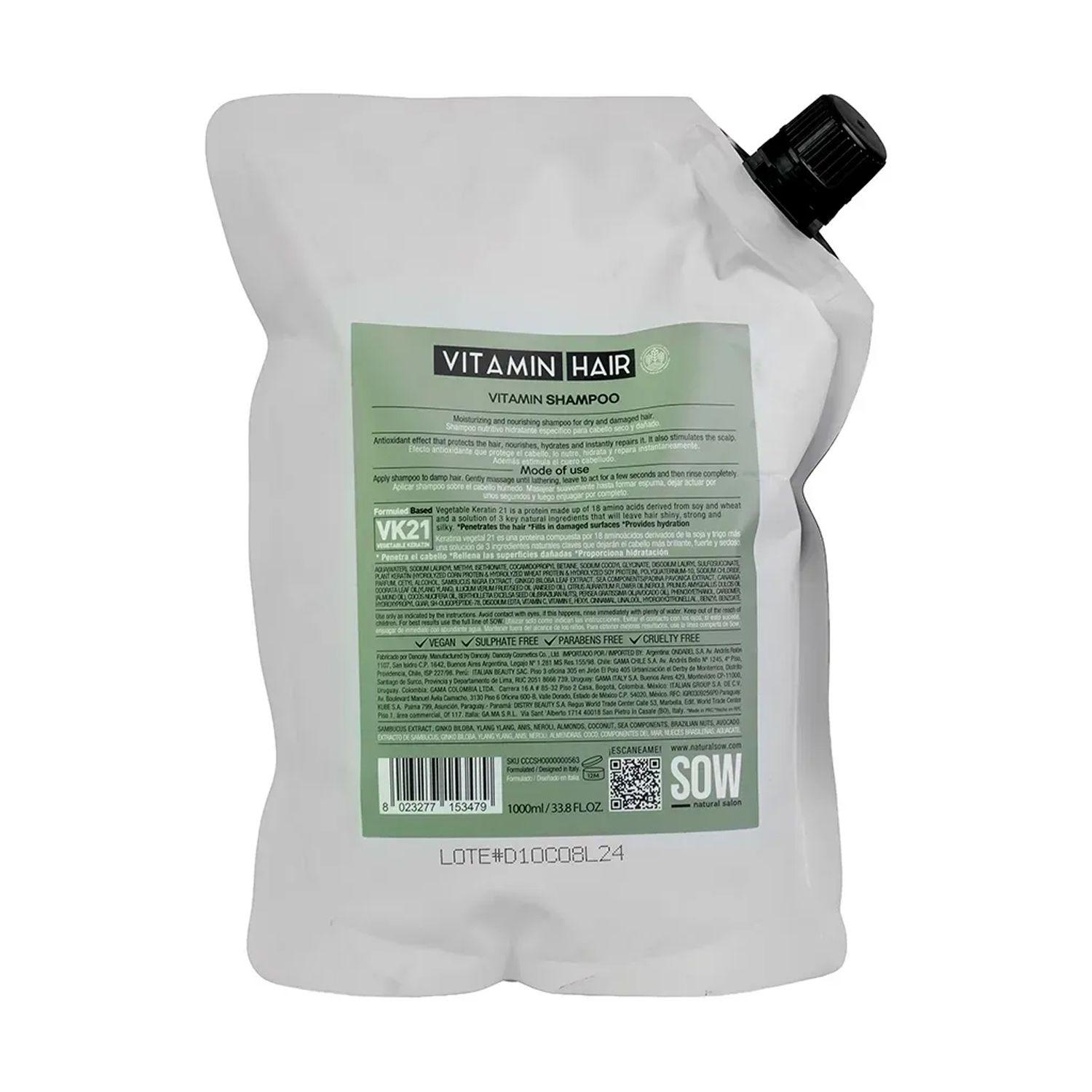 Sow Shampoo Vitamin Refill 1000ml-3