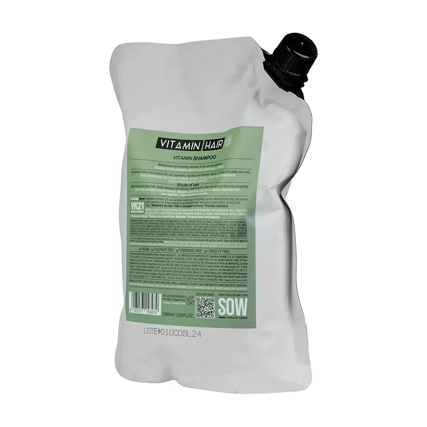 Sow Shampoo Vitamin Refill 1000ml-4