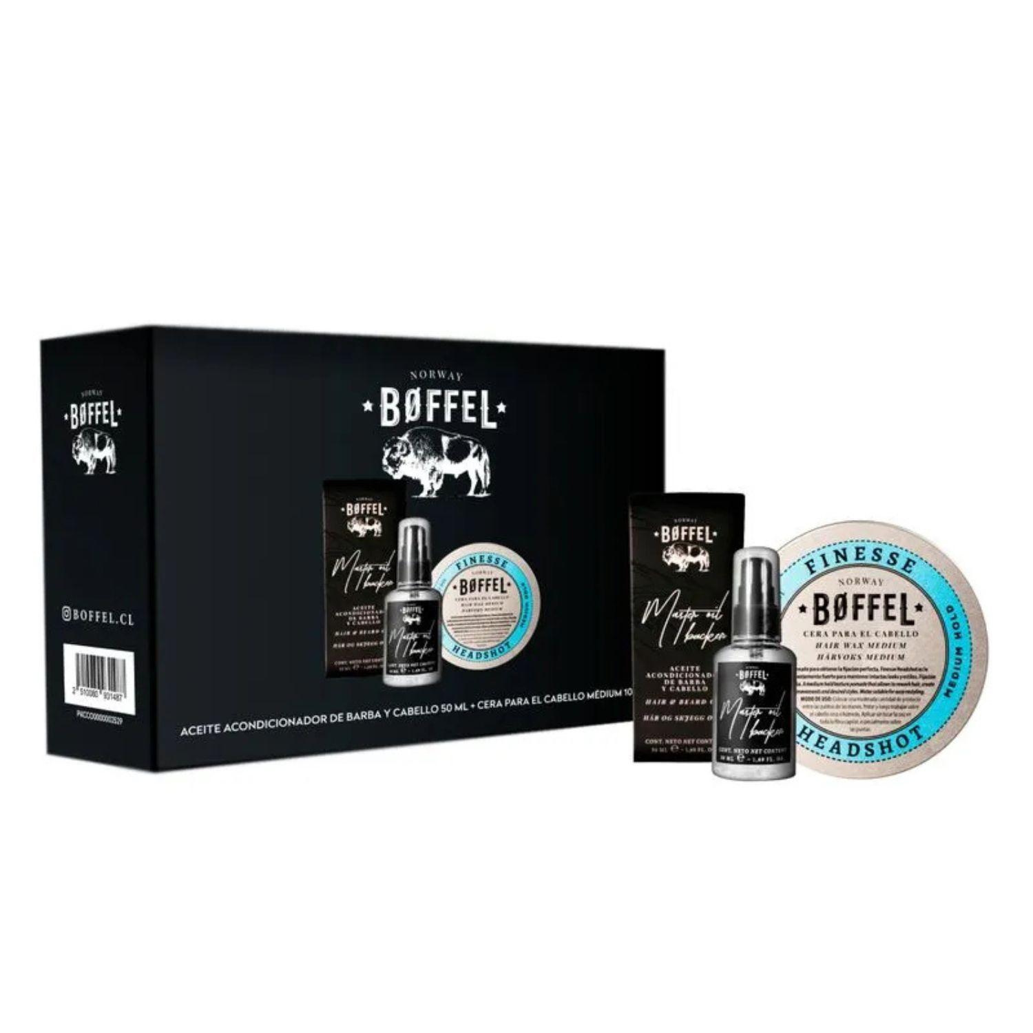 Combo Boffel Aceite Barba 50ml + Cera Medium Cabello 100gr-5