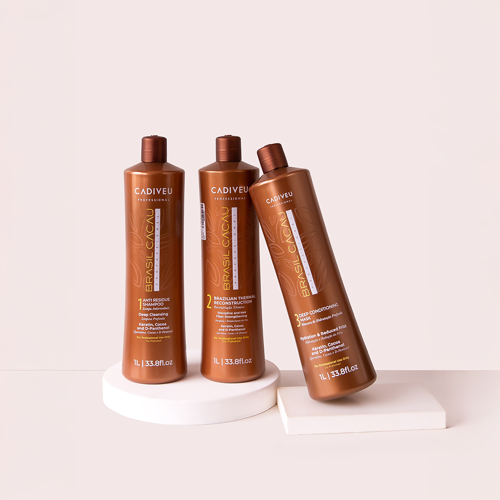 Tratamiento reparador y alisador Brasil Cacau 1L-1