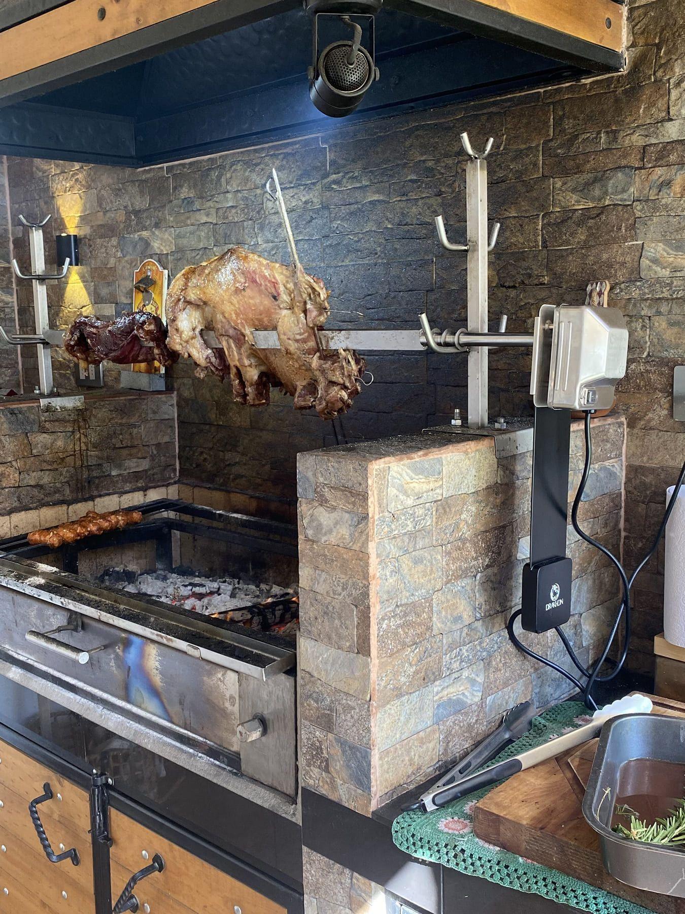 Kit Drakhon 120 cm – Espiedo / Asado al palo eléctrico-5
