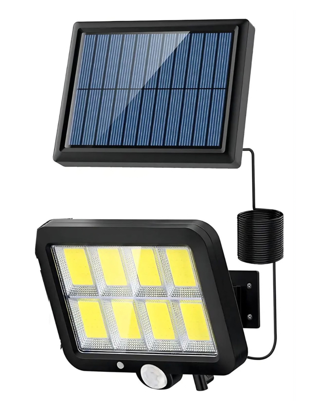 Foco LED Solar con Sensor de Movimiento y Panel Solar-1